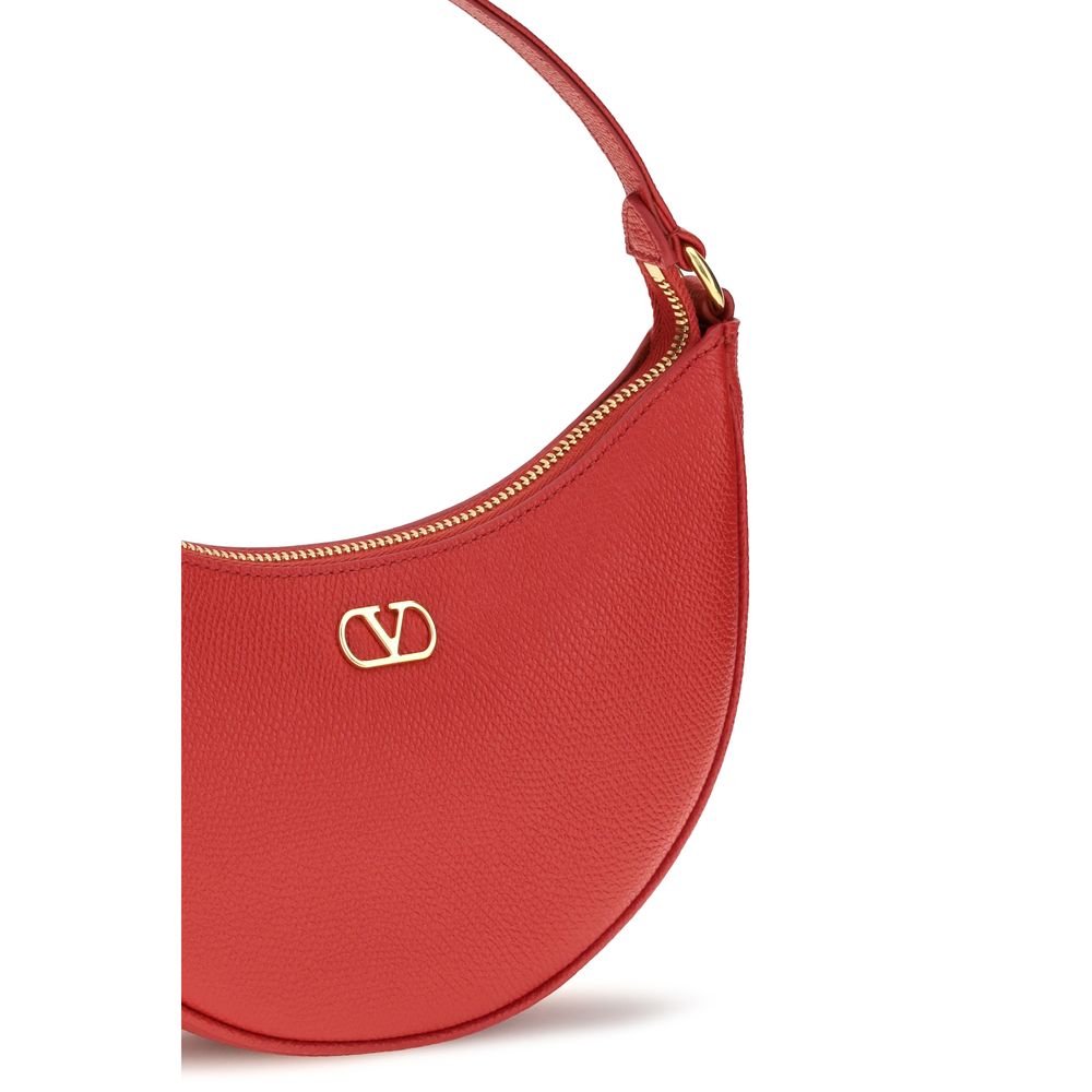 Valentino Garavani Red Mini Hobo VLogo Signature Shoulder Bag rot