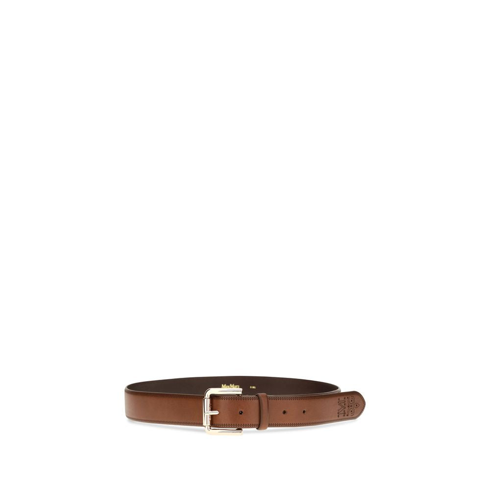 Max Mara Brown Leather Belt braun