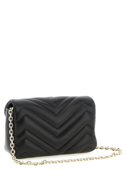Gucci Black 'GG Marmont' Mini Shoulder Bag schwarz