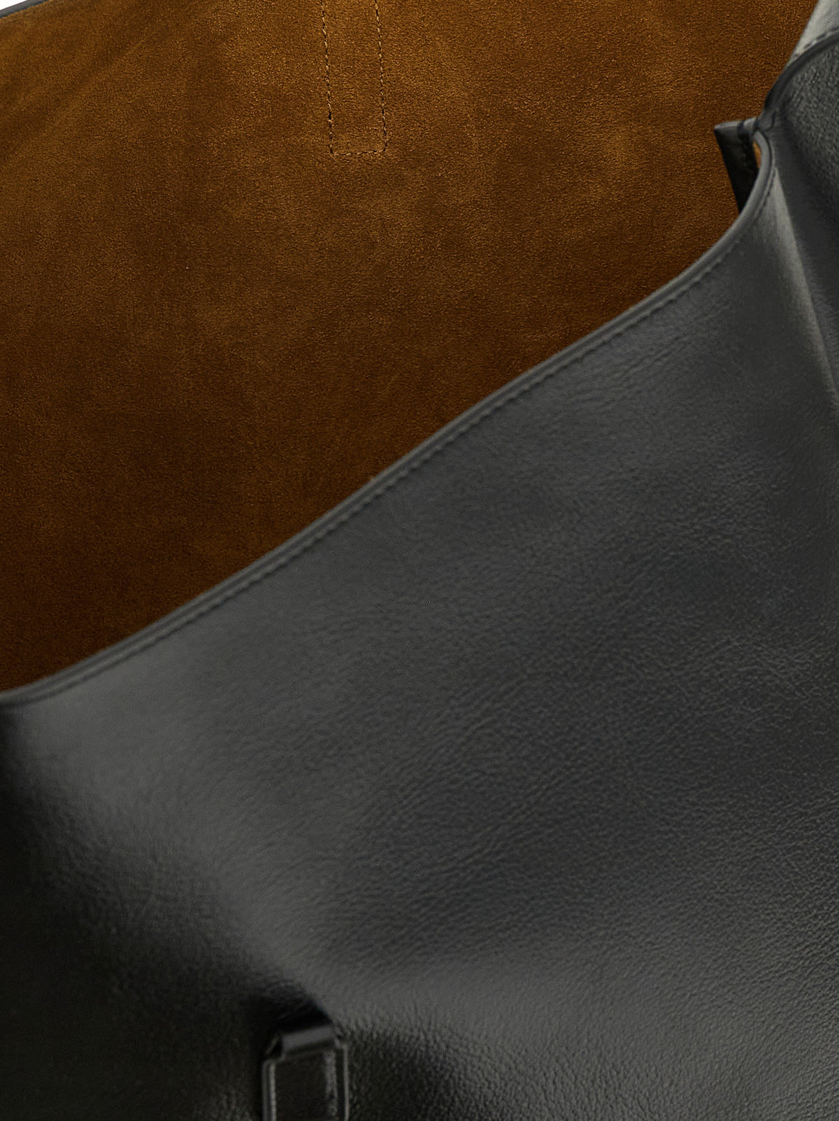 Saint Laurent Black 'Cassandre' Shoulder Bag schwarz