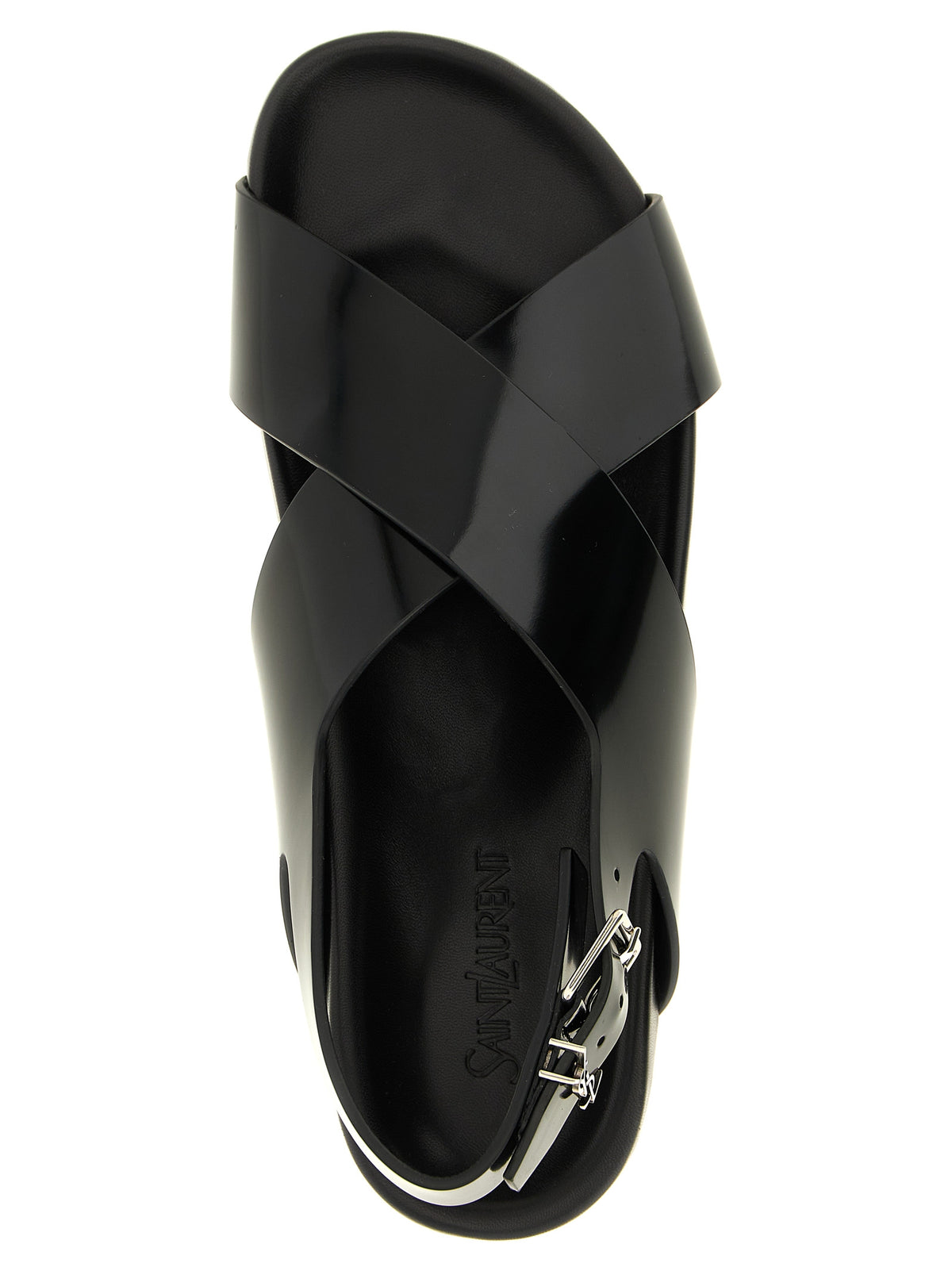 Saint Laurent Black 'Helios' Mini Sandals schwarz