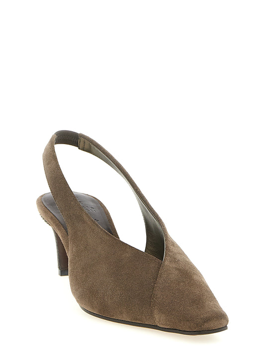Brunello Cucinelli Gray 'City' Pumps grau
