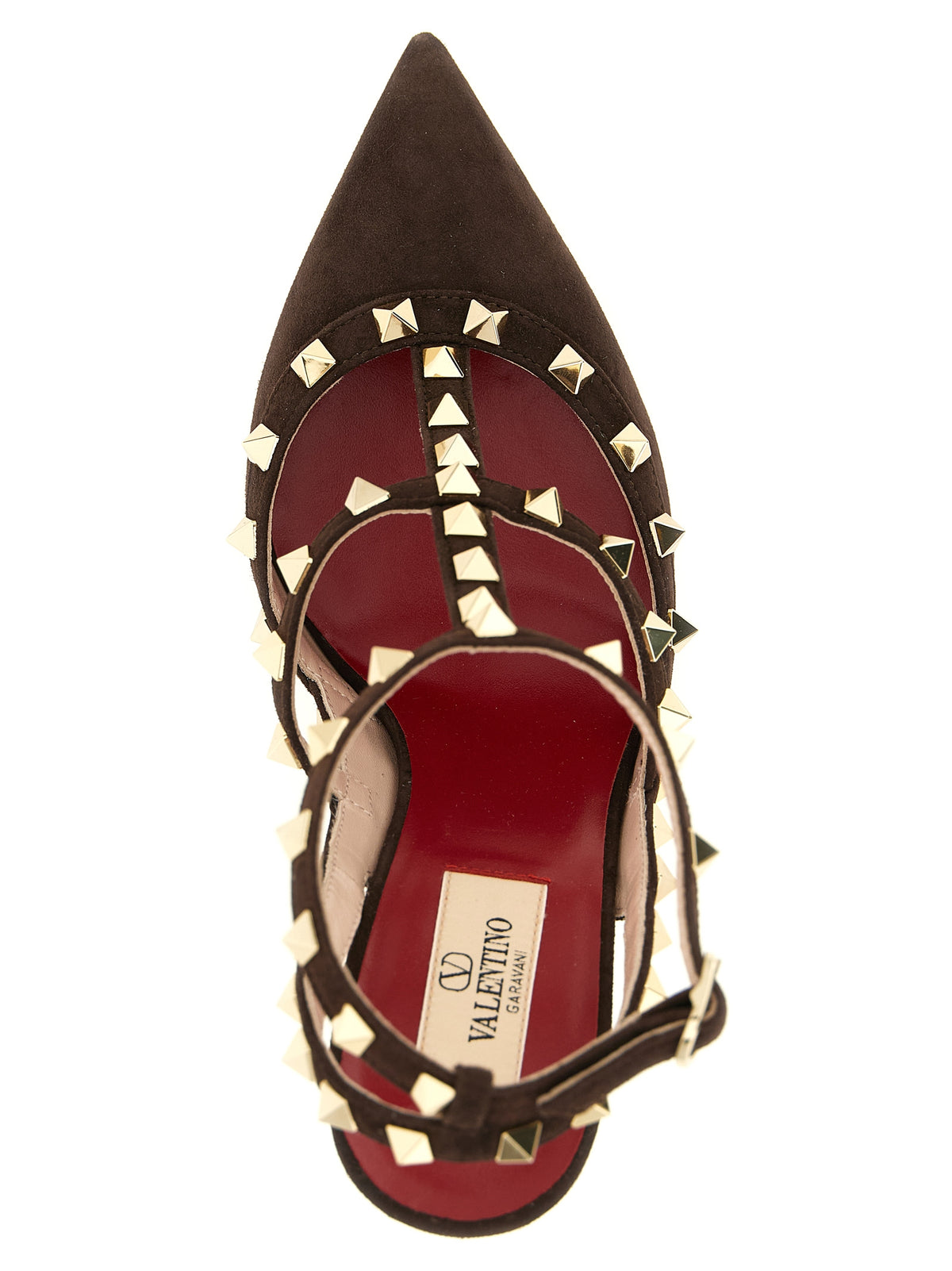 Valentino Garavani Brown 'Rockstud' Pumps braun