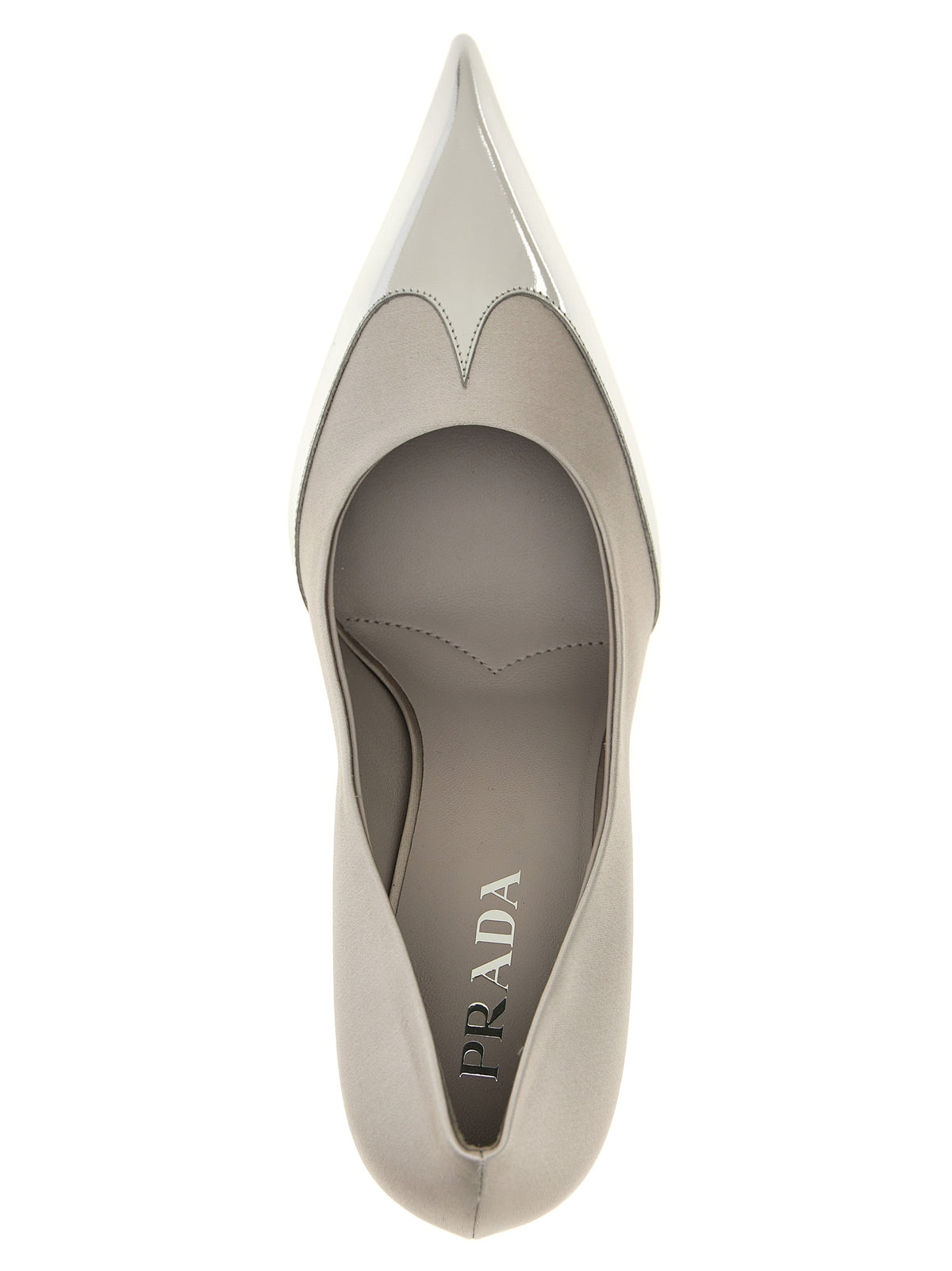 Prada Silver High Heel Pumps