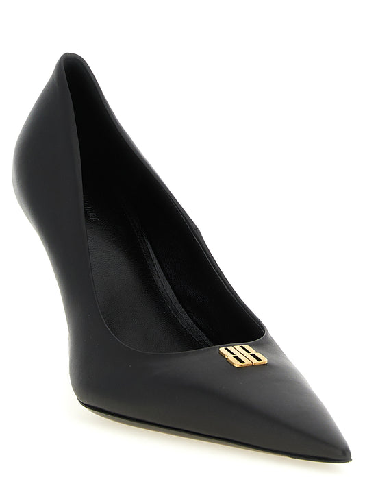 Balenciaga Black 'Avenue Bb Editor' Mini Pumps schwarz