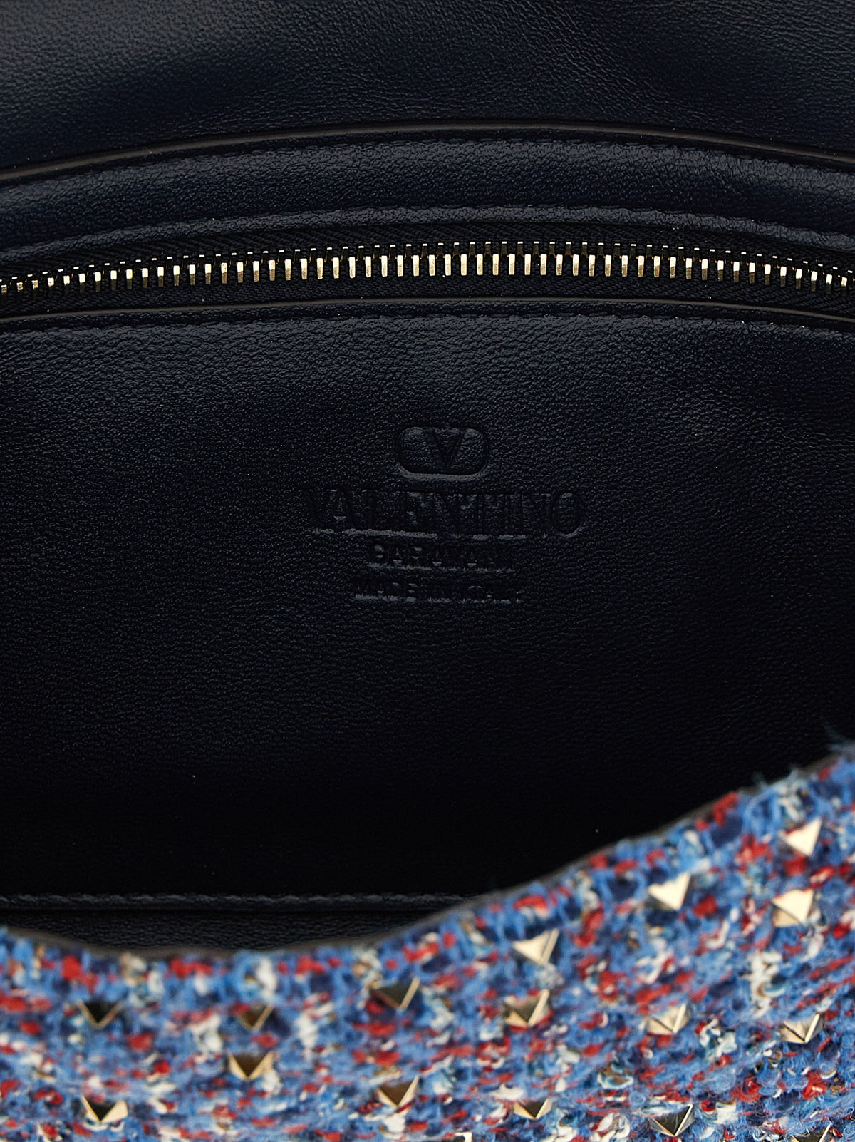Valentino Garavani Blue 'Rockstud Spike' Shoulder Bag blau