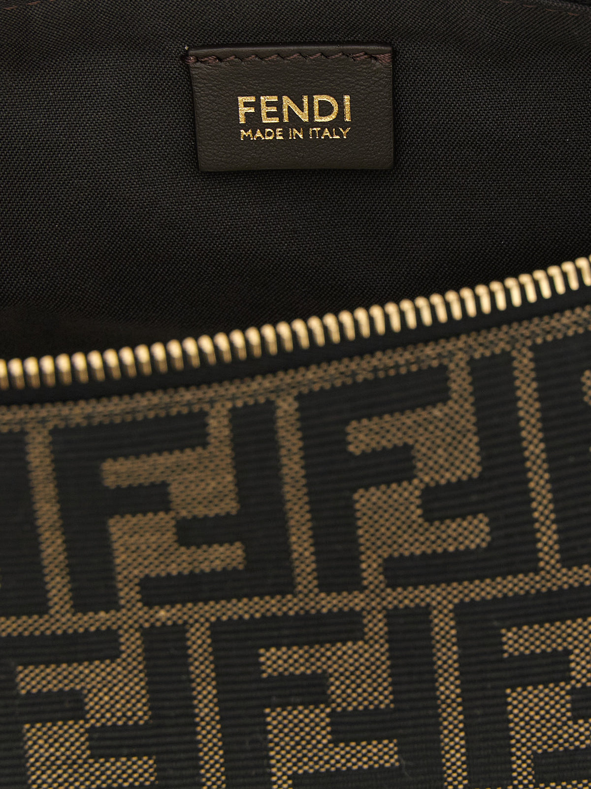 Fendi Brown Vanity' Clutch braun