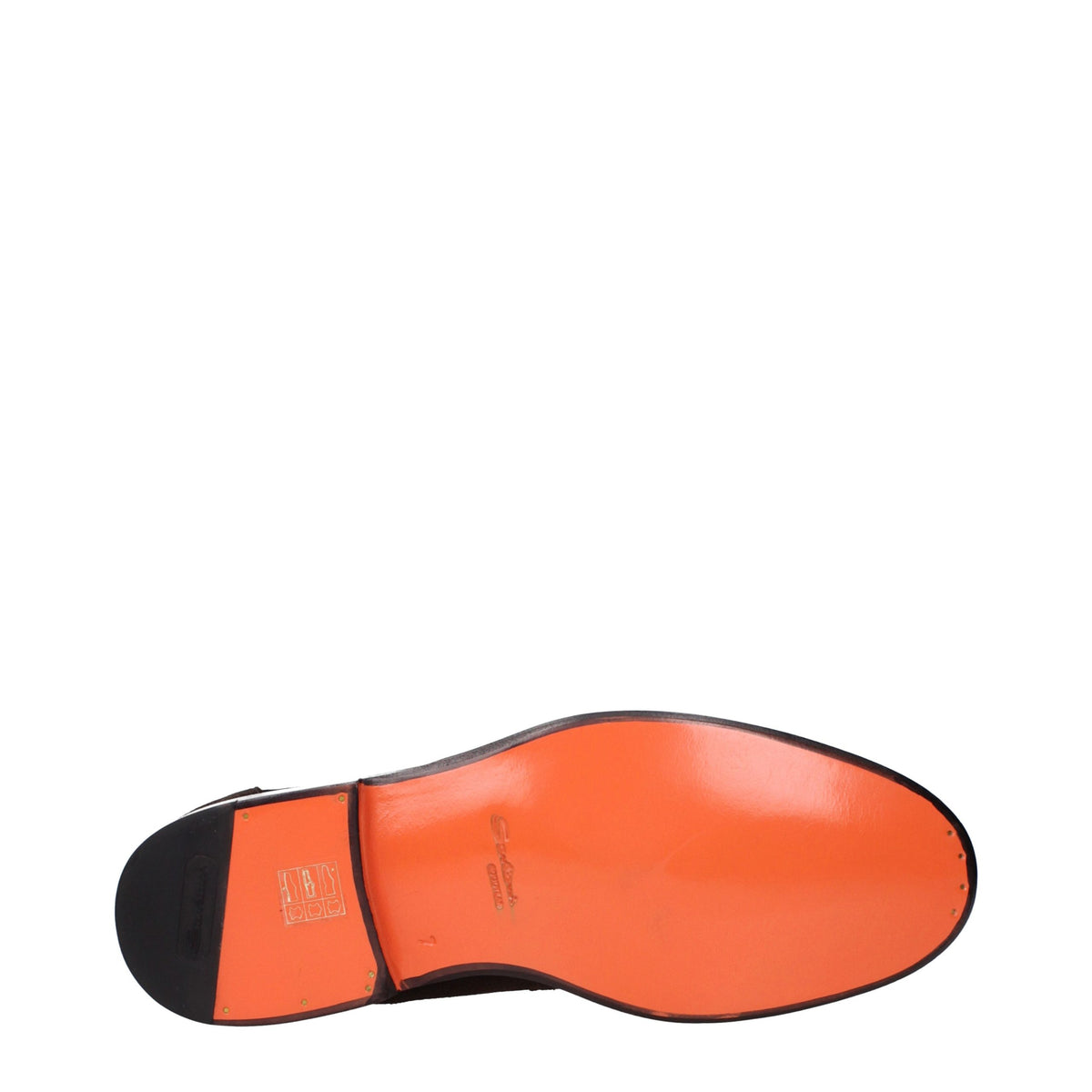 Santoni Brown Leather Slip-On Loafers braun