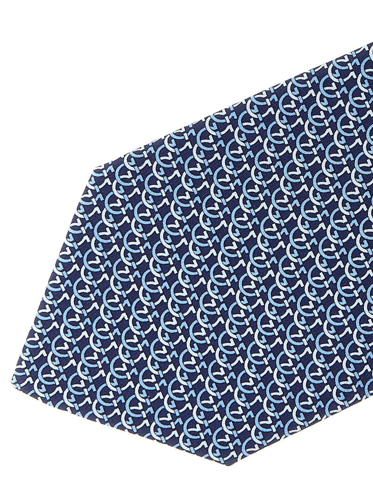 Ferragamo Blue Silk Scarf blau