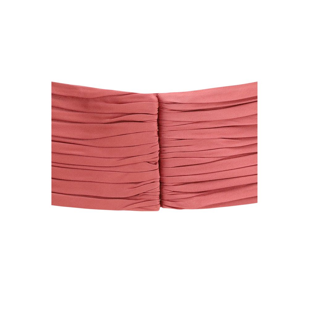 Valentino Garavani Multicolor Satin Pleated Waist Belt