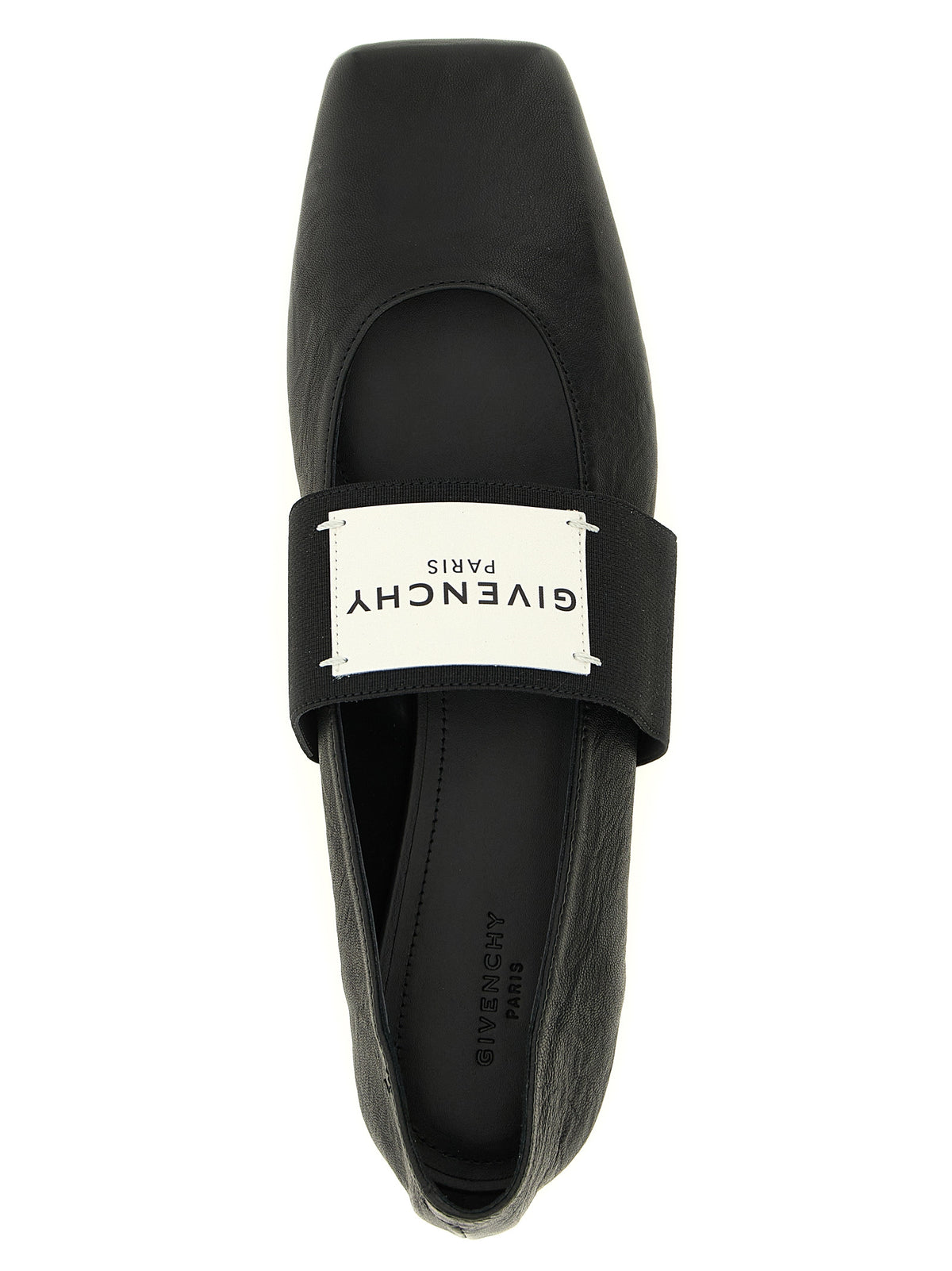 Givenchy Black 'Sliced Square' Flats schwarz