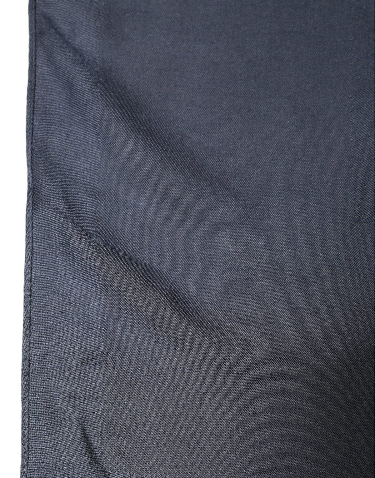Dolce & Gabbana Dark Blue Modal Frayed Edge Lace Stole Scarf marineblau