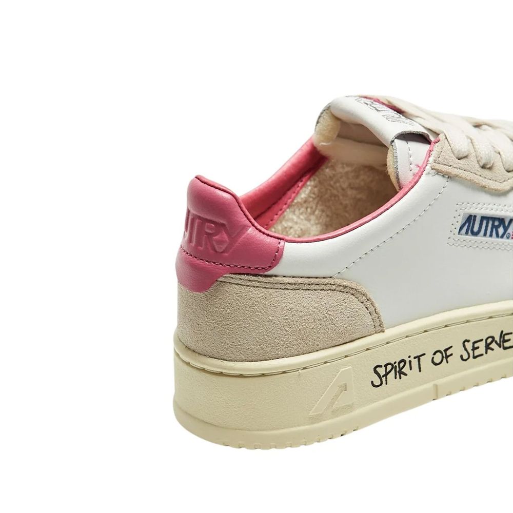 Autry White Leather Low Top Sneakers weiss