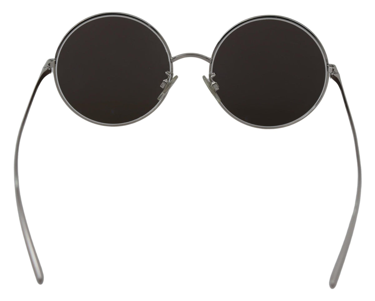 Dolce & Gabbana Silver Plated Round Gray Le nses Women Sunglasses grau