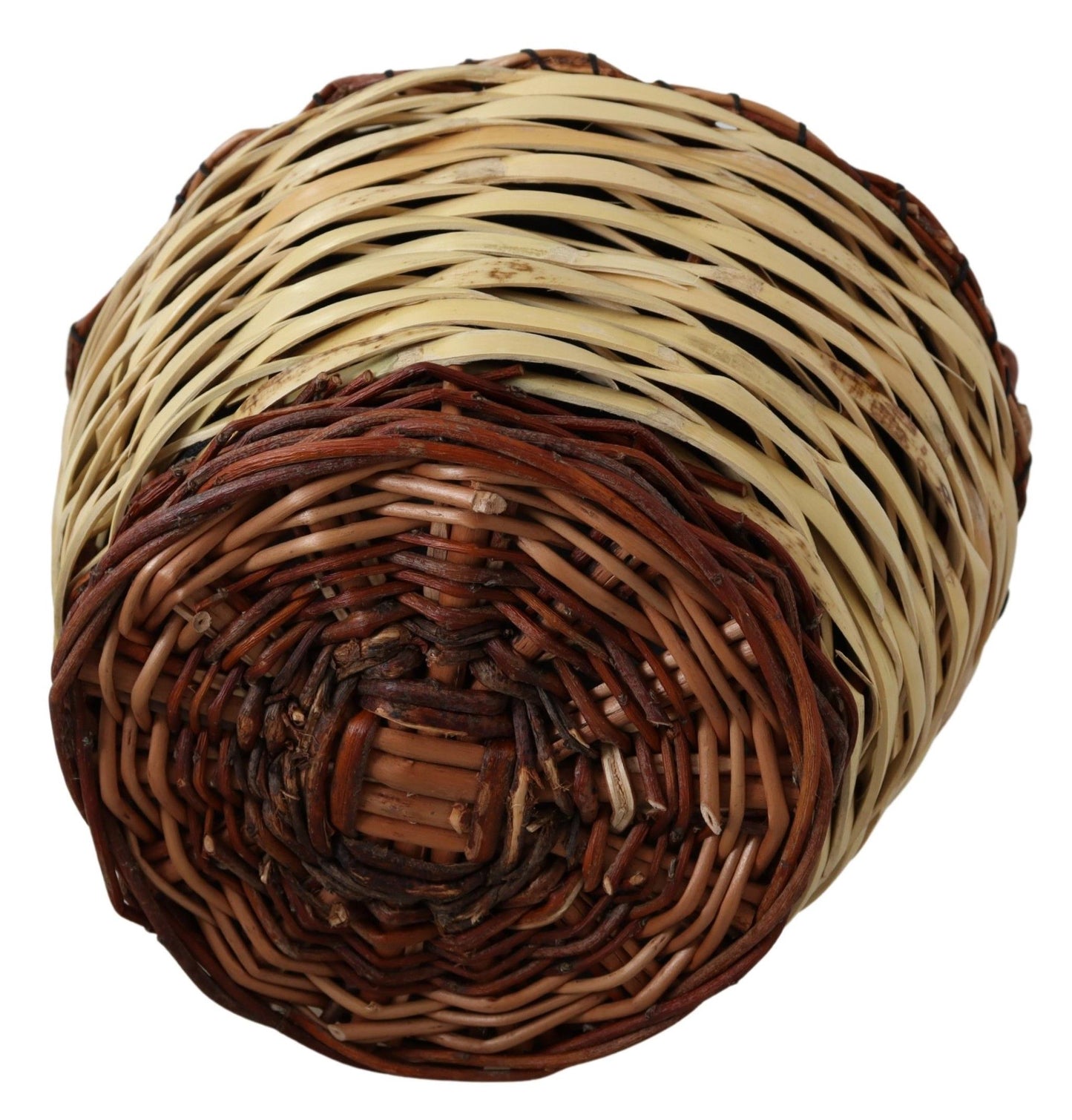 Dolce & Gabbana Beige Wood Wicker Rattan Basket Tote Bag Curated Luxury Accessories by Orvyn