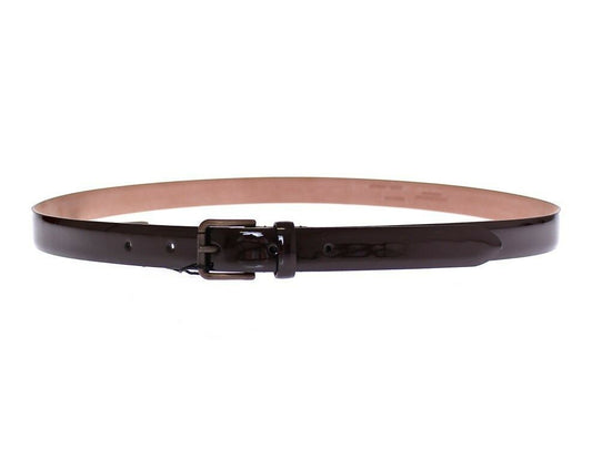Dolce & Gabbana Brown Leather Logo Belt Cintura braun