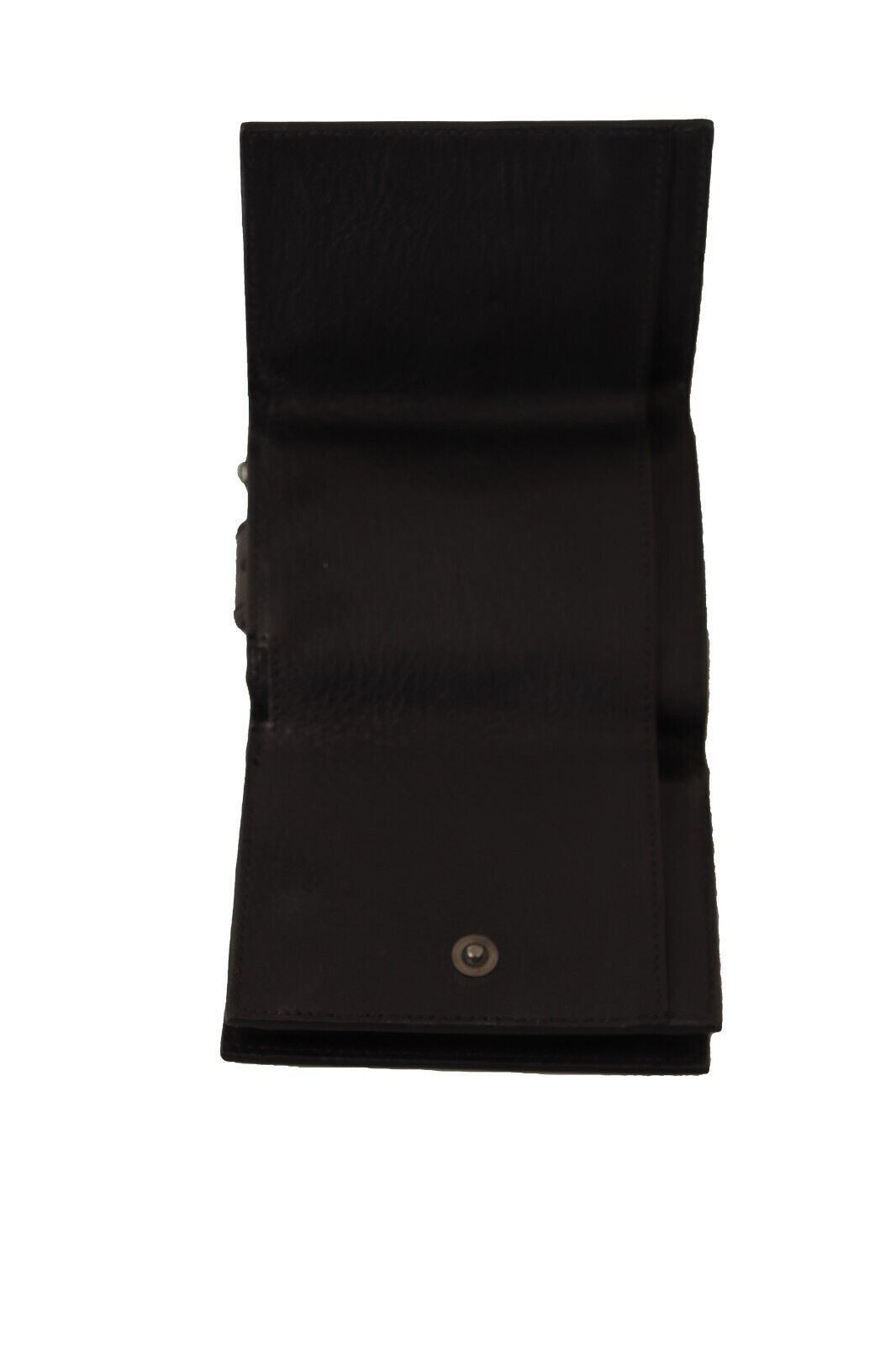 Dolce & Gabbana Black Leather Trifold Purse Belt Multi Kit Wallet Curated Luxury Accessories by Orvyn