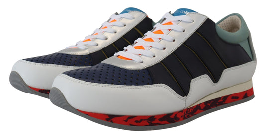 Dolce & Gabbana Multicolor Leather Sport Low Top Sneakers Curated Luxury Accessories by Orvyn