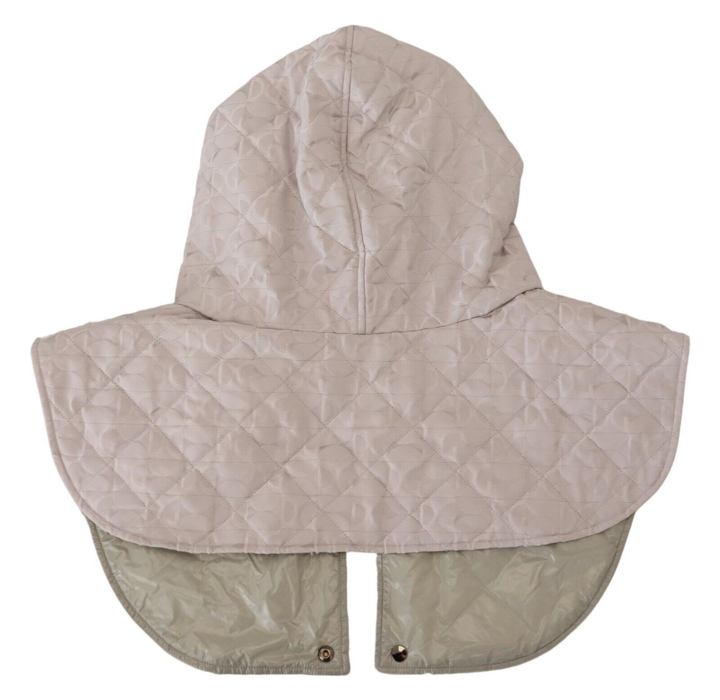 Dolce & Gabbana White Quilted Whole Head Wrap One Size Nylon Hat Curated Luxury Accessories by Orvyn