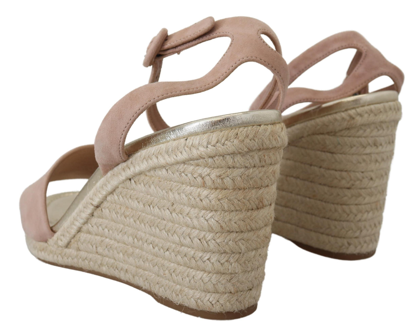 Prada Pink Suede Leather Ankle Strap Sandals rosa