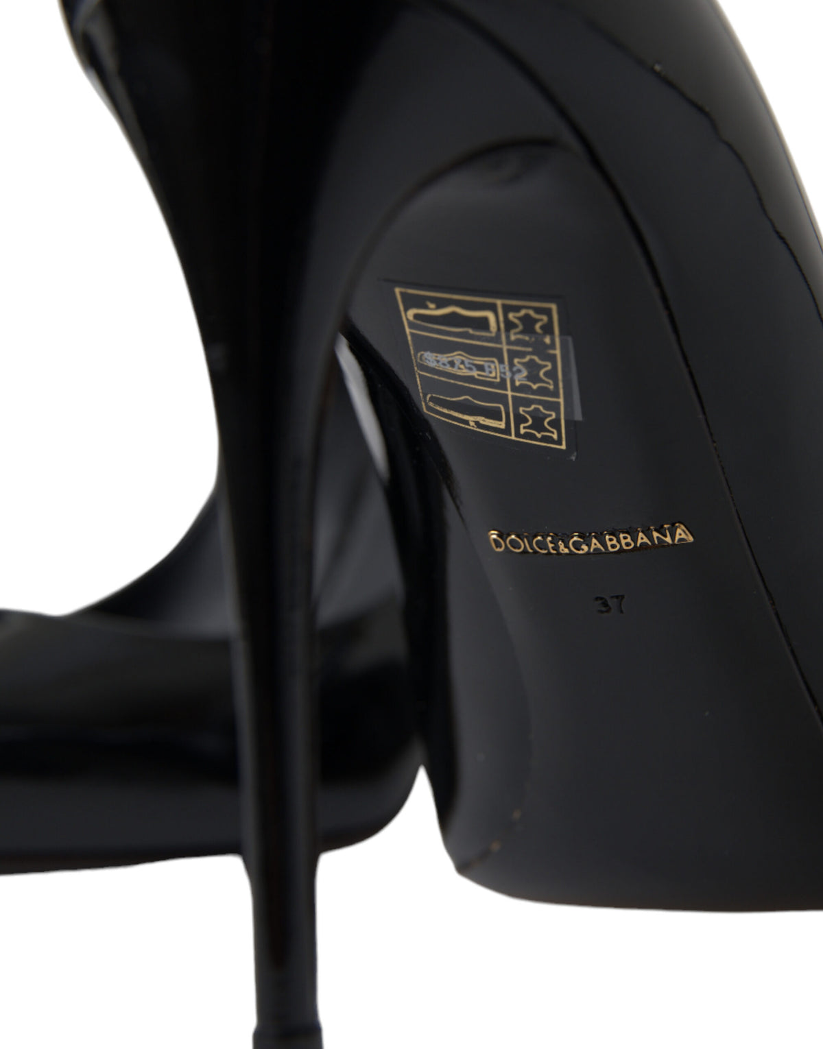 Dolce & Gabbana Black Patent Leather Pumps Heels Shoes schwarz