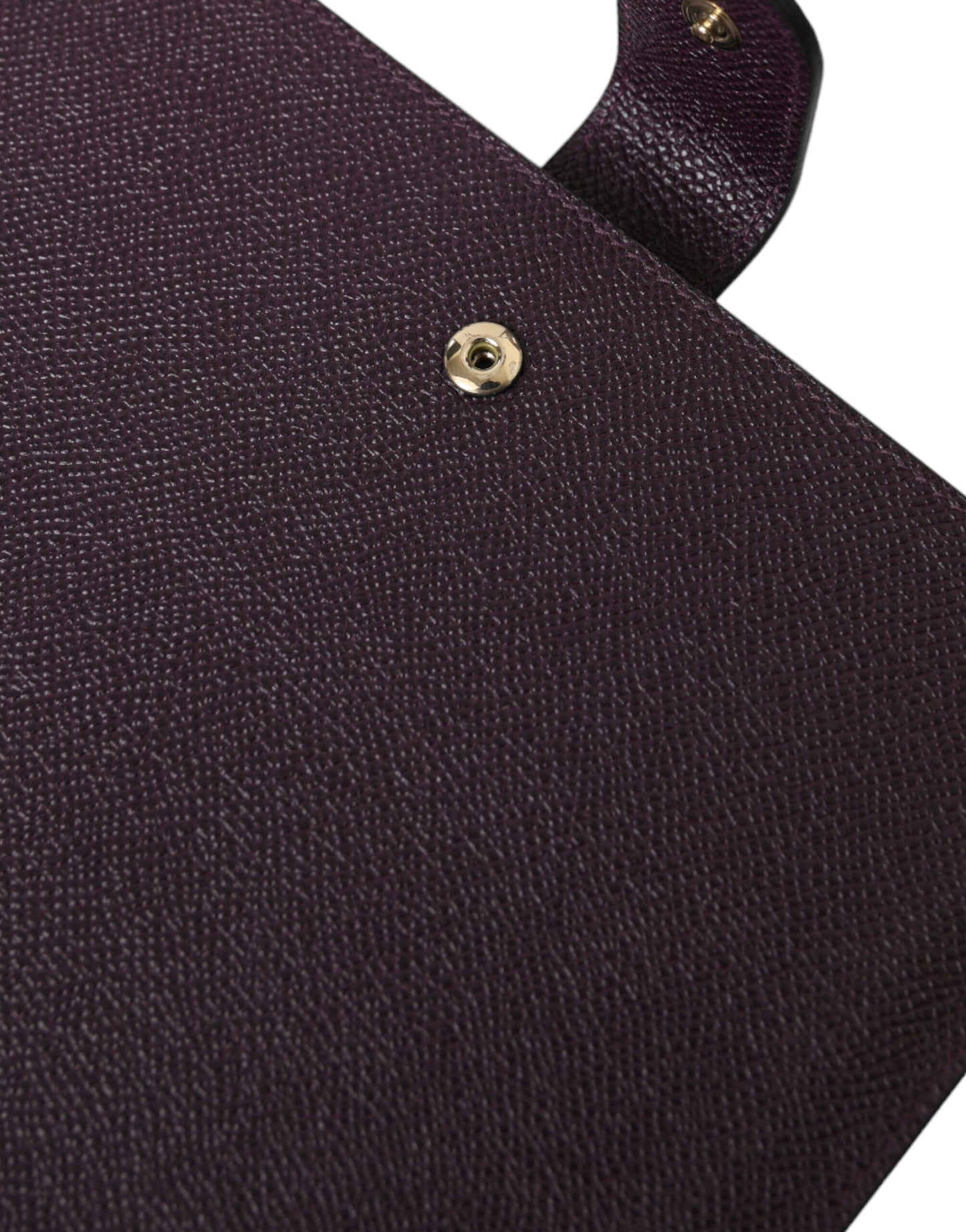Dolce & Gabbana Dark Brown Leather Logo Plaque Cover Sleeve Tablet Case Curated Luxury Accessories by Orvyn