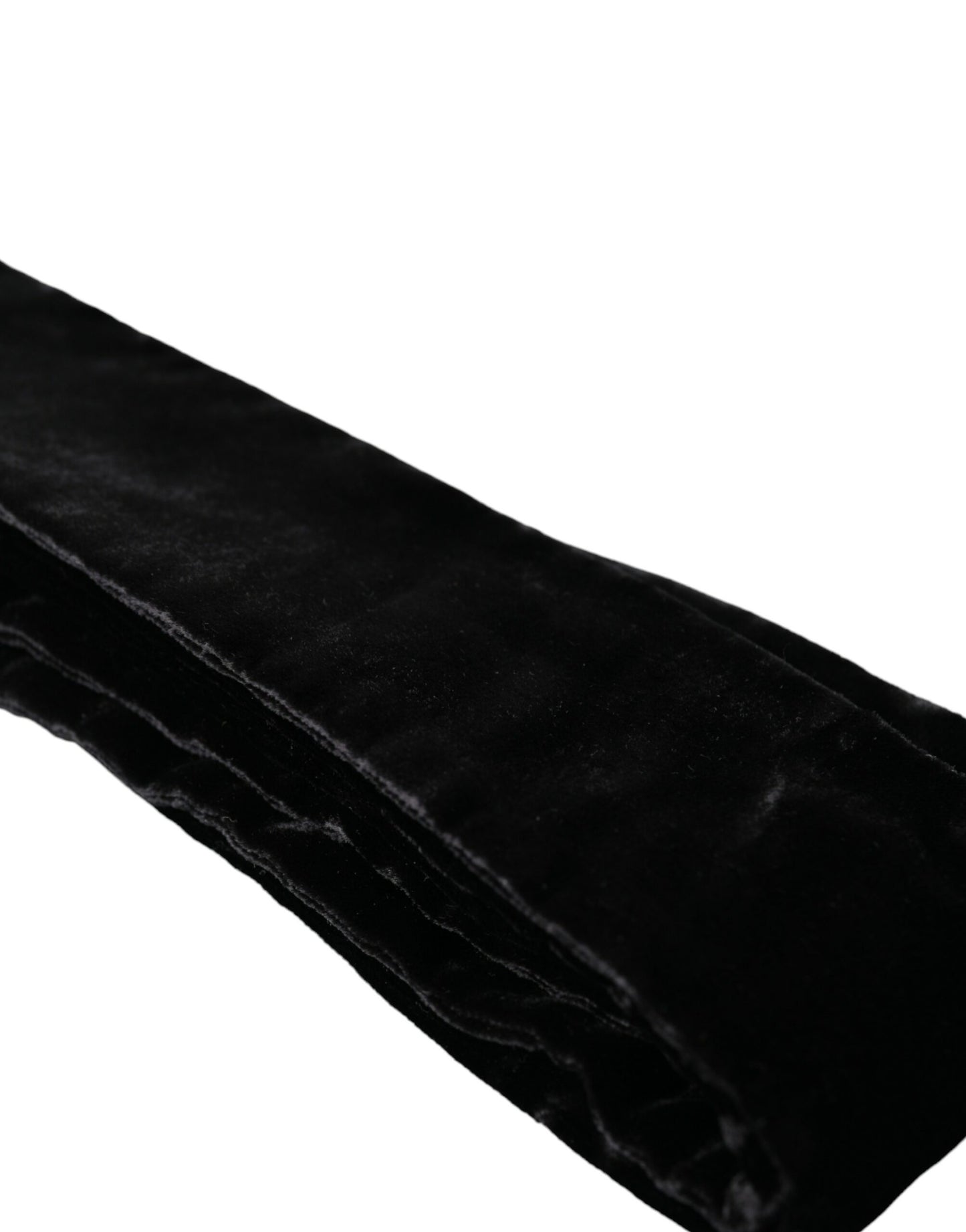 Dolce & Gabbana Black Viscose Wide Waist Women Belt Curated Luxury Accessories by Orvyn