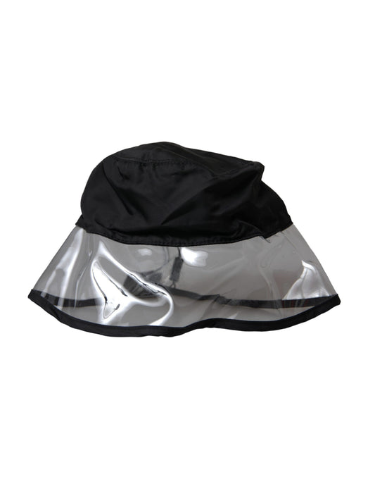 Dolce & Gabbana Black Polyester Plastic Bucket Hat Men Curated Luxury Accessories by Orvyn