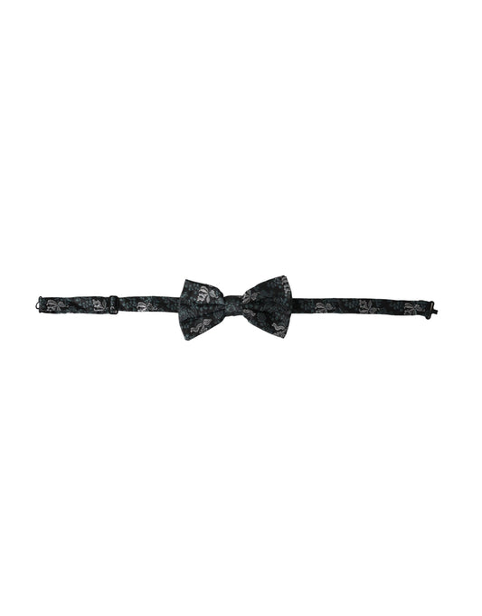Dolce & Gabbana Multicolor Fantasy Floral Silk Adjustable Neck Men Bow Tie Curated Luxury Accessories by Orvyn