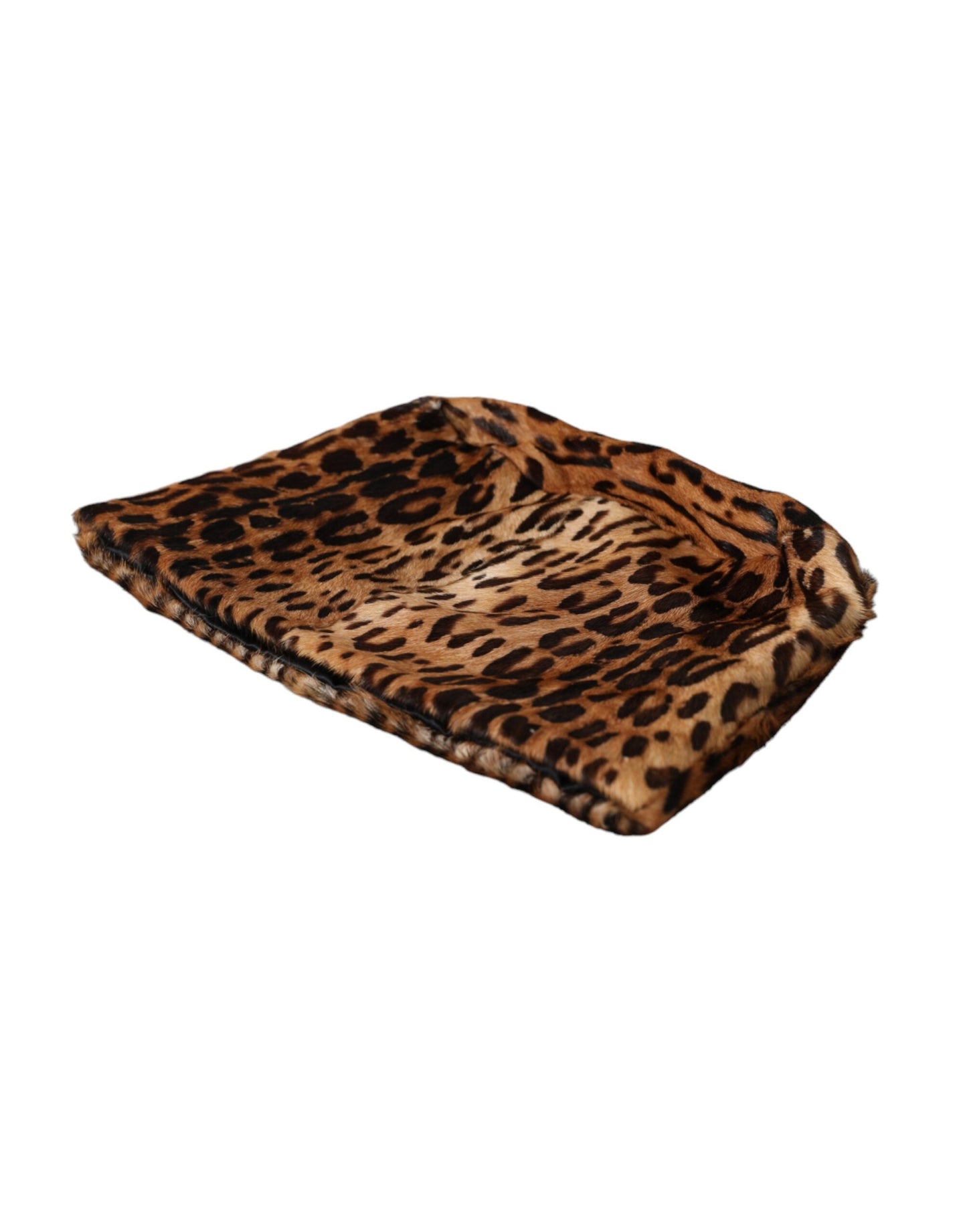 Dolce & Gabbana Brown Leopard Fur Women Bucket Hat Curated Luxury Accessories by Orvyn