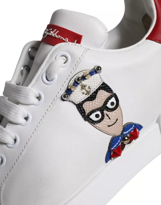 Dolce & Gabbana White 'Portofino' Sneakers weiss