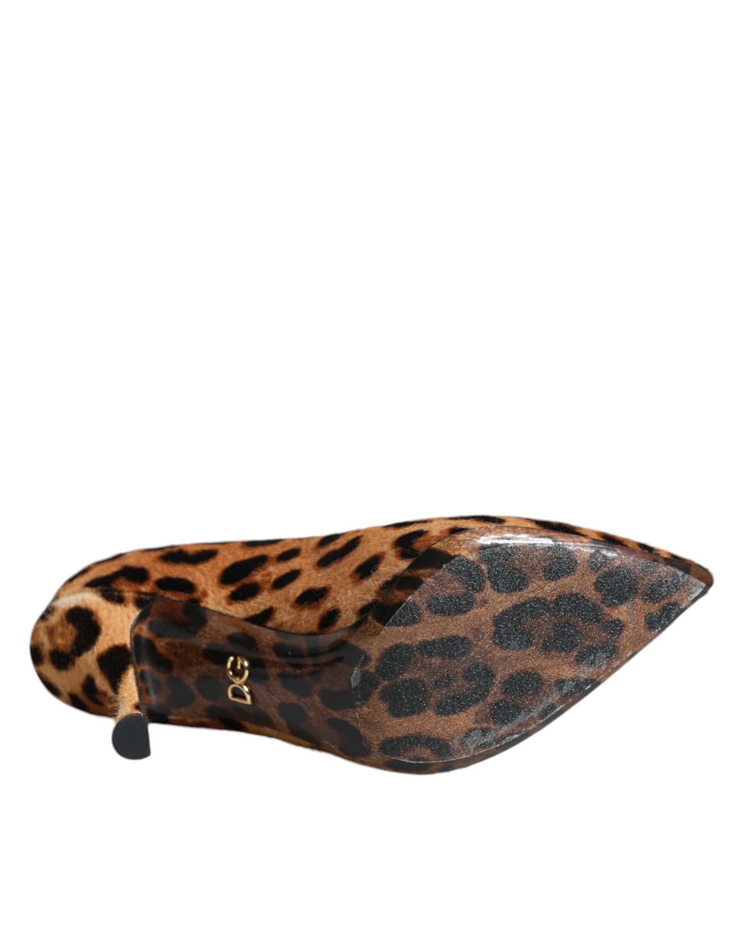 Dolce & Gabbana Brown Leopard Calf Hair Heels Pumps Shoes Curated Luxury Accessories by Orvyn