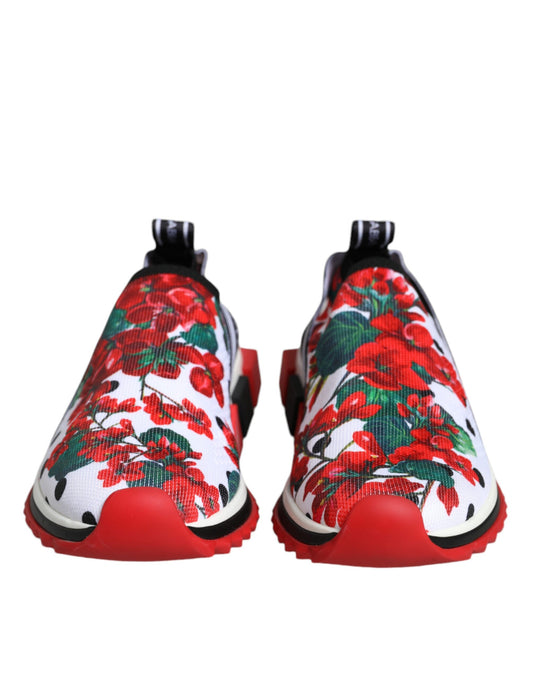 Dolce & Gabbana Multicolor Geranium Sorrento Sneakers Shoes Curated Luxury Accessories by Orvyn