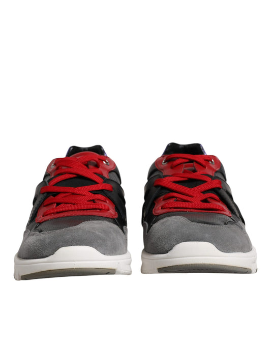 Dolce & Gabbana Multicolor Leather Suede Low Top Sneakers Shoes Curated Luxury Accessories by Orvyn