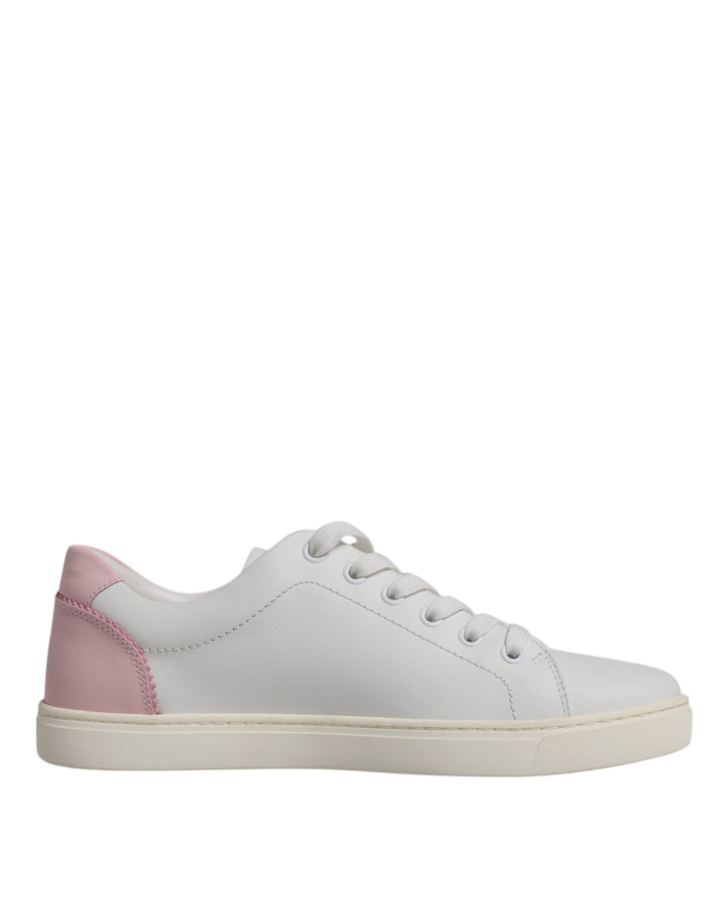 Dolce & Gabbana White Classic Calf Leather Sneakers Shoes Curated Luxury Accessories by Orvyn