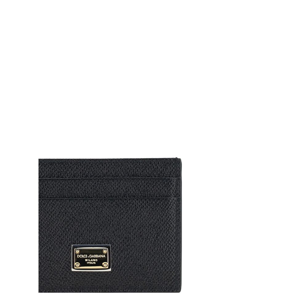 Dolce & Gabbana Black Calf Leather Bos Taurus Wallet Curated Luxury Accessories by Orvyn