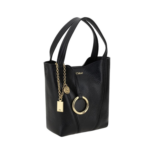 Chloé Black Calf Leather Bos Taurus Shoulder Bag Curated Luxury Accessories by Orvyn