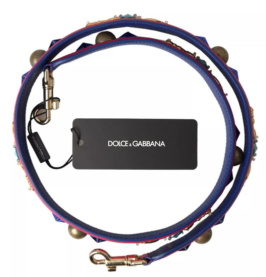 Dolce & Gabbana Pink Exotic Leather Studded Shoulder Strap Curated Luxury Accessories by Orvyn