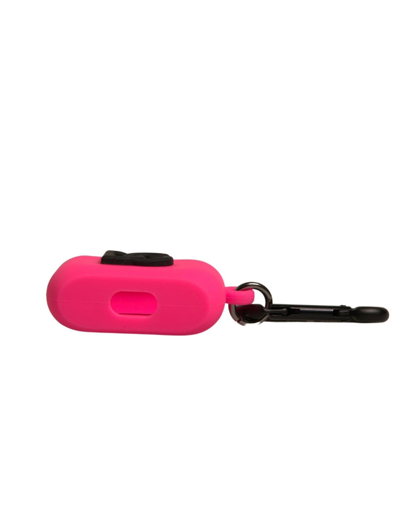 Dolce & Gabbana Pink Silicone Rubber Logo Embossed Airpods Case Curated Luxury Accessories by Orvyn