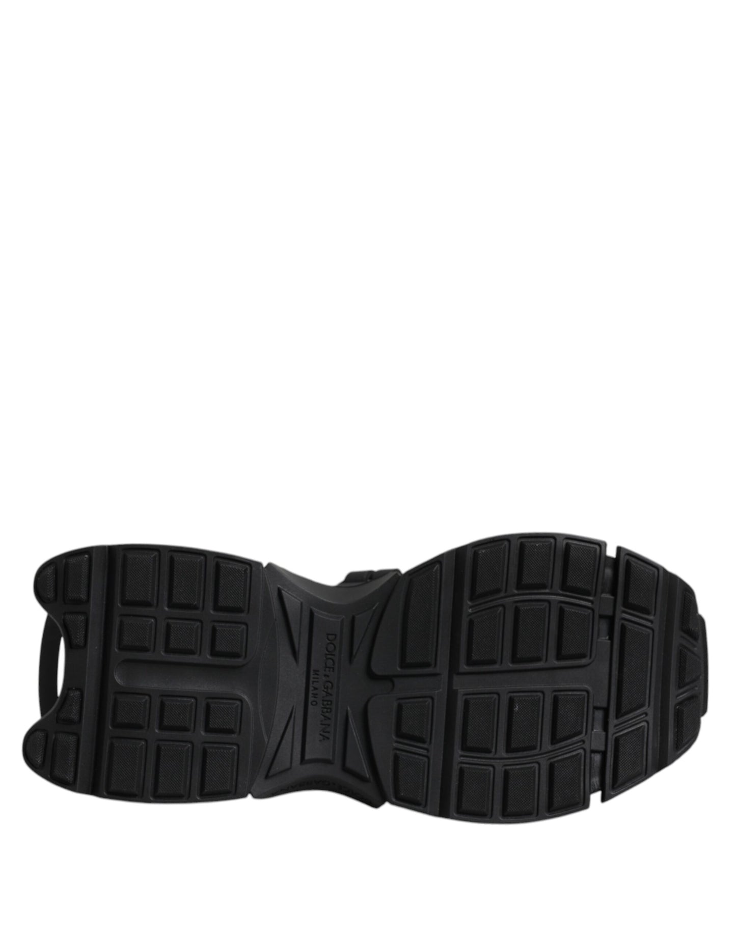 Dolce & Gabbana Black Low Top Space Lace Up Sneakers Shoes Curated Luxury Accessories by Orvyn
