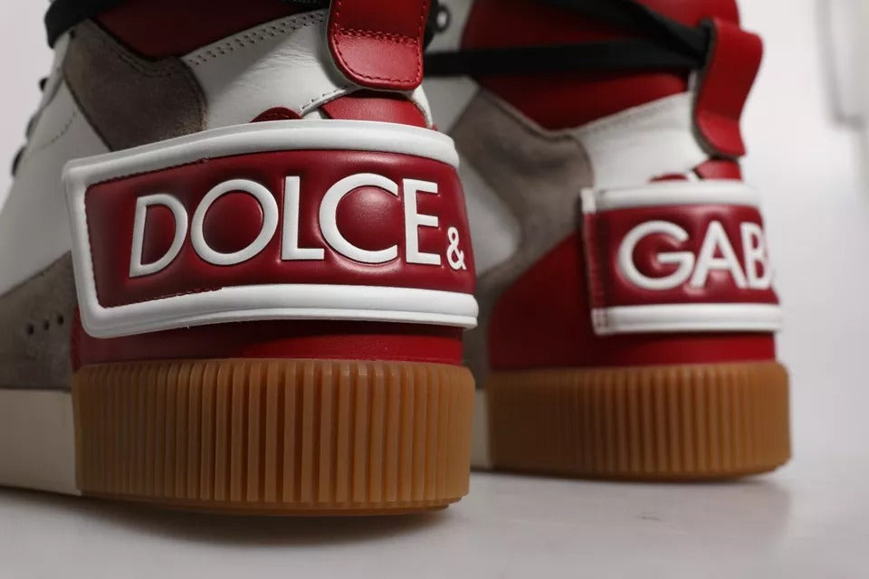 Dolce & Gabbana Multicolor Leather High Top Sneakers Shoes Curated Luxury Accessories by Orvyn