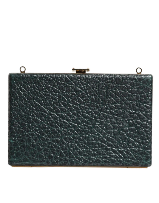 Dolce & Gabbana Black Leather Clutch Evening Crossbody Bag Curated Luxury Accessories by Orvyn