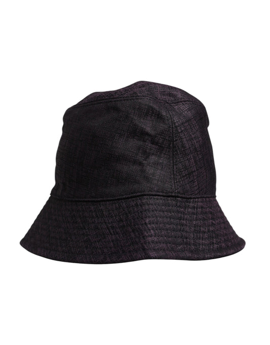 Dolce & Gabbana Black Wide Brim Nylon Bucket Hat Curated Luxury Accessories by Orvyn