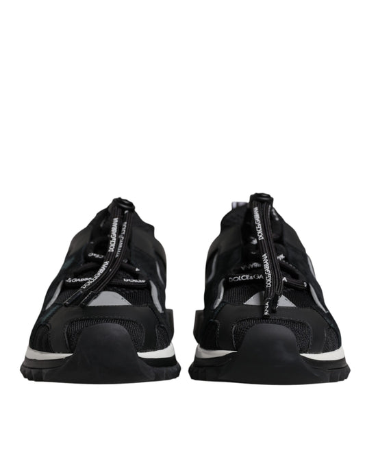 Dolce & Gabbana Black Mesh Sorrento Trekking Sneakers Shoes Curated Luxury Accessories by Orvyn