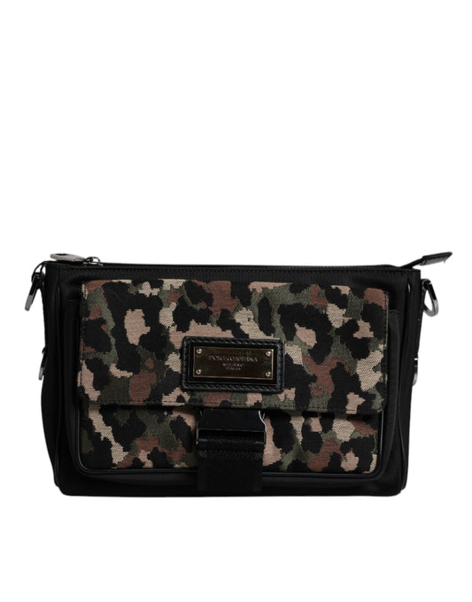 Dolce & Gabbana Multicolor Leopard Jacquard Crossbody Bag Curated Luxury Accessories by Orvyn