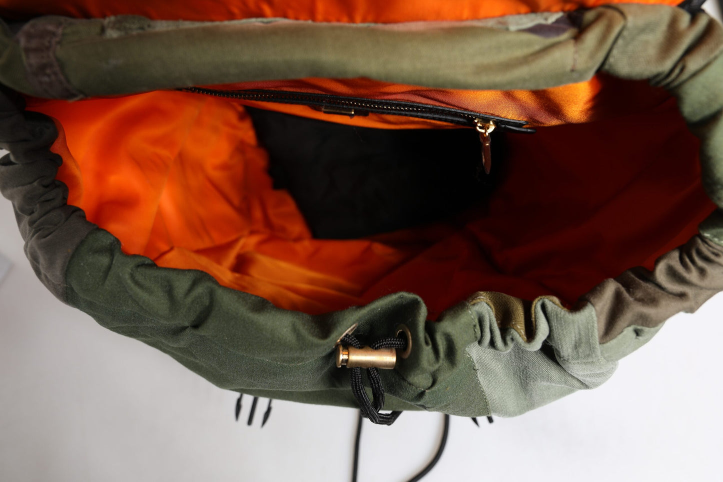Dolce & Gabbana Military Green Patchwork Travel Backpack Bag Curated Luxury Accessories by Orvyn