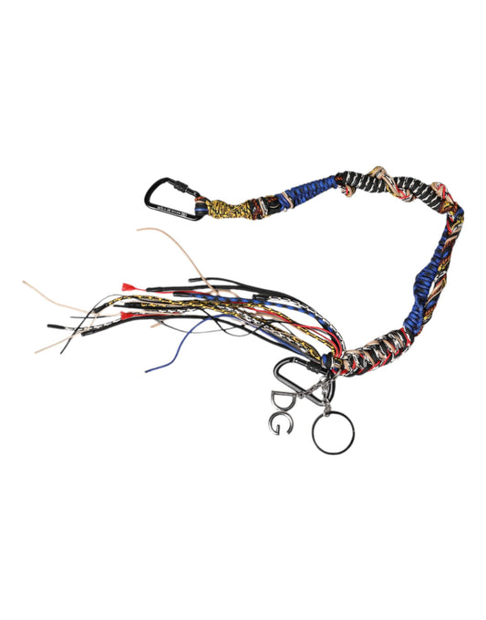 Dolce & Gabbana Multicolor Braided Rope Logo Bag Shoulder Strap Bags