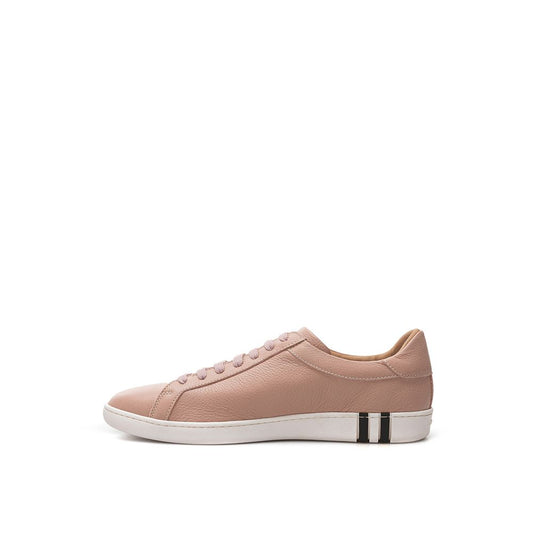 Bally Pink Leather Low Top Sneakers Curated Luxury Accessories by Orvyn