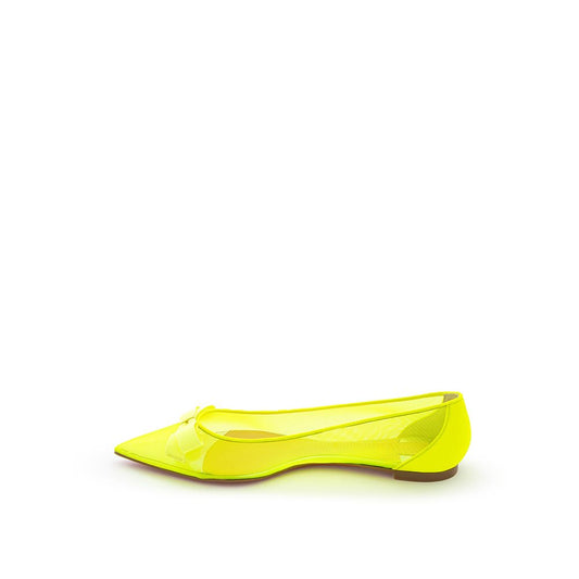 Christian Louboutin Yellow Mesh Ballet Flats Curated Luxury Accessories by Orvyn
