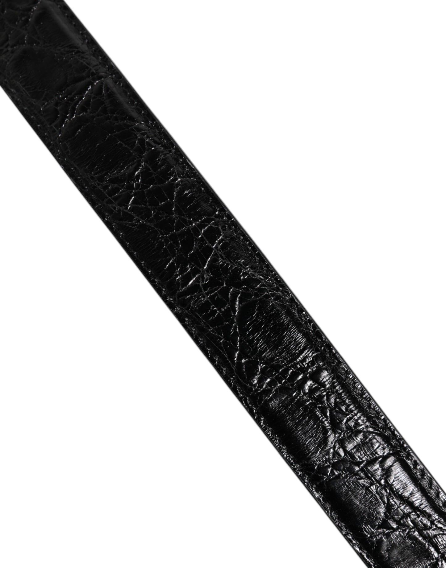 Dolce & Gabbana Black Alligator Leather Bag Shoulder Strap Curated Luxury Accessories by Orvyn